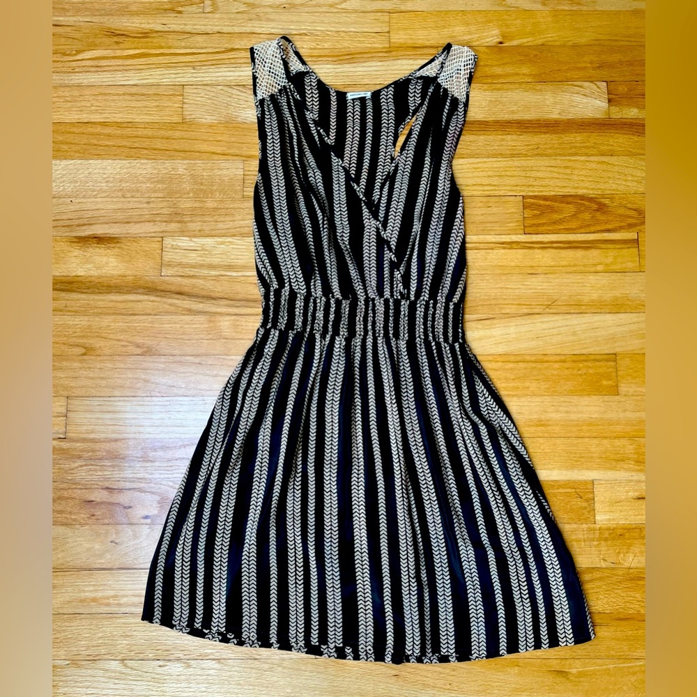 Vintage Grecian mini dress, Appareline, unlabeled size but fits XS.